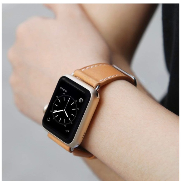 Genuine Leather Band compatible with Apple Watch - Picture 4 of 4